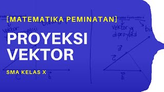 PROYEKSI VEKTOR  MATEMATIKA PEMINATAN SMA KELAS X [upl. by Bernette]