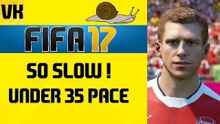 FIFA 17 PLAYERS WITH UNDER 35 PACE WITH REAL FACES Mertesacker John Terry  more [upl. by Ignatz]