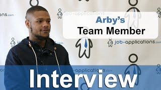 Arbys Interview  Team Member [upl. by Atinod120]