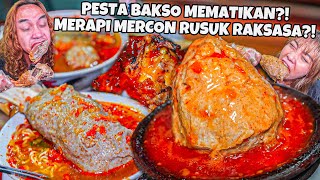 GILA BAKSO MERAPI RAKSASA SAMURAI KUAH MERCON TERLAKNAT DIDUNIA HIDDENGEM JOGJA BAKMIVSBAKSO [upl. by Peisch]