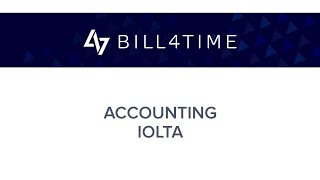 Billl4Time IOLTA Accounting [upl. by Atinaujnas786]