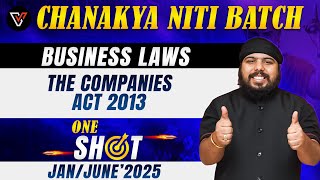 Companies Act 2013 CA Foundation Business Laws One Shot  CA Gurpreet Singh 📚 [upl. by Averi]