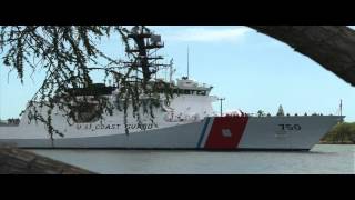 Coast Guard Cutter Bertholf Crosses Pearl Harbor  RIMPAC 2012 [upl. by Esinart977]