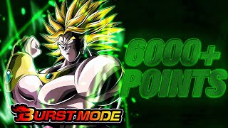 6000 POINTS WITH KAMEHAMEHA LSSJ BROLY BURST MODE DBZ Dokkan Battle [upl. by Arfihs129]