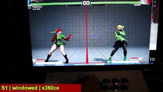 SFV input delay S1 vs S2 vs Online vs Windowed vs x360ce [upl. by Atires738]