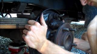 Irwin BoltGrip Extractor Removing Stripped Bolt on Drum Brake Cylinder on Dodge Ram Van [upl. by Nierman]