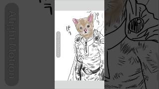 One punch cat toasttag onepunchman artmusic memes funny edit hiphop bathroom music duet [upl. by Nrehtac506]