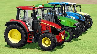 GIANT TRACTORS OF COLORS CHALLENGER amp ENDT amp NEW HOLLAND amp CLAAS TRACTORS and WOODCHIPS [upl. by Pape]