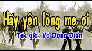 Karaoke vọng cổ HÃY YÊN LÒNG MẸ ƠI  KÉP [upl. by Nuawaj]