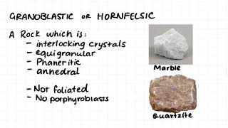 116 Metamorphic Rock Classification Terms [upl. by Watts]