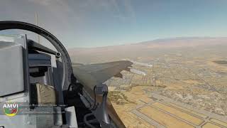 F16C  Overhead Simulated Flameout SFO Landing Pattern demo  Nellis AFB [upl. by Gusella31]