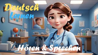 Mein Alltag als Krankenschwester  Deutsch Lernen durch Hören  A1A2 Wortschatz [upl. by Nettle]