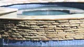 Charleston Pool Design with Stacked Stone Weeping Water Wall on Isle of Palms [upl. by Busch]