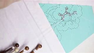 Honiton bobbin lace tutorial  whole stitch  Video 4 [upl. by Yroc]