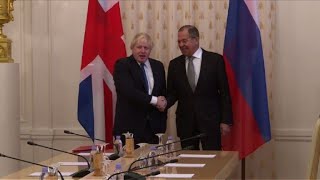 Boris Johnson meets with Russian counterpart in Moscow [upl. by Bellanca]