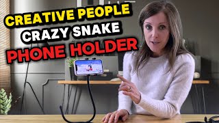 Why Creative People Want This Crazy Flexible Snake Like iPhone Holder and Samsung  PED5Coil [upl. by Eenwat]