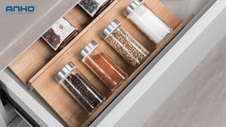 Glass kitchen seasoning storage bottles are elegant and practical [upl. by Sufur]