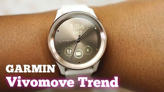 Garmin Vivomove Trend Unboxing  Ivory Peach Gold [upl. by Wildon]