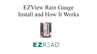 EZView Rain Gauge [upl. by Assillem]