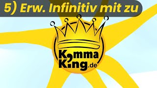 Komma bei erweiterter Infinitivgruppe  Kommaking [upl. by Winther163]