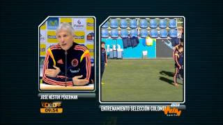 Rueda de prensa de José Pekerman Win Sports [upl. by Naihs424]