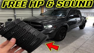 FREE HP on a RAM Ecodiesel 1500 Pickup Truck MORE TURBO DIESEL SOUND [upl. by Anelrihs537]