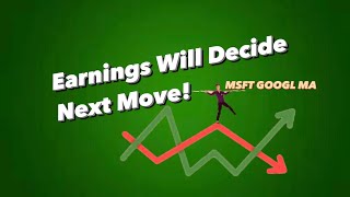 Intraday Update Earnings MA MSFT GOOGL SPY QQQ [upl. by Arenat]