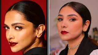 Deepika Padukone Inspired Makeup Tutorial  Nishoo Khan [upl. by Grindle]