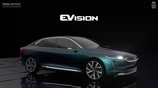 Tata EVision Concept Sedan  First Look  Geneva Auto Show 2018  CarToq [upl. by Ellerol597]