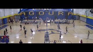 Agoura High School vs St Bonaventure High School Girls Freshman Volleyball [upl. by Naes]