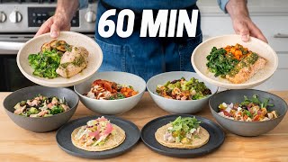 How I Cook 20 Healthy Meals in 1 HOUR [upl. by Aztinay396]