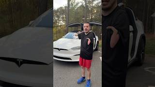 Driving a Tesla Model X with no hands shorts [upl. by Youlton]