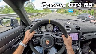 Living with the Porsche GT4 RS  9000 RPM Morning Commute POV Binaural Audio [upl. by Astred]