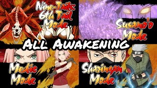 All AwakeningsNaruto Shippuden Ultimate Ninja Impact [upl. by Balfore]