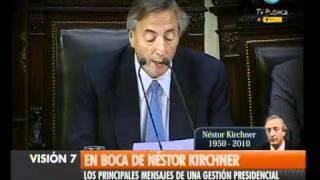 Visión Siete Última morada de Kirchner Sus históricos discursos [upl. by Menell]