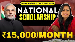 Government of India  ₹15000month  National Scholarship for postgraduate 2024 scholarship [upl. by Imik]