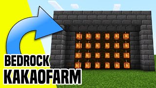 Minecraft Bedrock Kakao Farm  super einfach und super effizient [upl. by Mcknight]