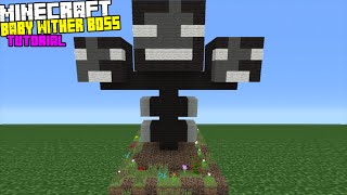 Minecraft Tutorial How To Make A Baby Wither Boss Statue [upl. by Ecnerat561]