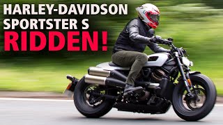 HarleyDavidson Sportster S 2021 First UK Ride and Review [upl. by Bobbette]