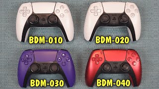 DualSense Revision Comparison BDM010 vs 020 vs 030 vs 040  PS5 Controller Versions [upl. by Ardnosal]