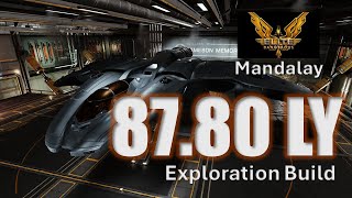 Mandalay Exploration Build  8780 Ly Jump Range  Elite Dangerous [upl. by Leta]