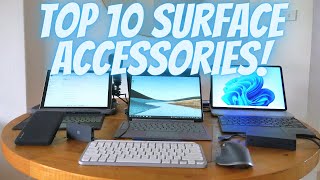 Top 10 Microsoft Surface accessories in 2022 [upl. by Gnen]