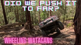 CLOSE CALL at WATAGANS  Wheeling NSW Part 2 [upl. by Anaoy26]