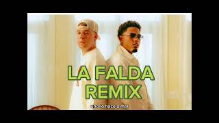 Myke Towers Quevedo  LA FALDA REMIX [upl. by Amsed]