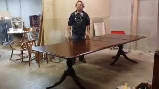 refinishing a thomasville cherry dining table at timeless arts refinishing [upl. by Nisay]