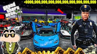 Franklin amp Shinchan COLLECT BILLIONAIRE CAR FOR Showroom In GTA5 Part12 SumitOP [upl. by Neall]