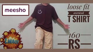 Mens Brown Print TShirt oversize  loose fit cheapest t shirt of my life 🤑 [upl. by Mahon]