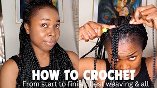 HOW TO Crochet braids Beginners friendly [upl. by Avril]