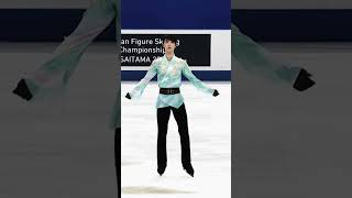 Yuzuru Hanyu  Quad Axel 4A Attempt JNats 2021 [upl. by Arden]