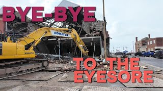 DEMOLISION BYEBYE to the Eyesore of South Shore Blackpool [upl. by Westhead734]